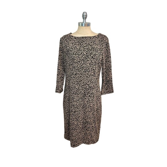 Chico So Slimming animal leopard print Dress size 1 Medium NWT $159 - Picture 2 of 6